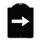 Signmission Designer Series Arrow Green, Black & White Heavy-Gauge Aluminum Sign, 24" x 18", BW-1824-24337 A-DES-BW-1824-24337 - alternate 1